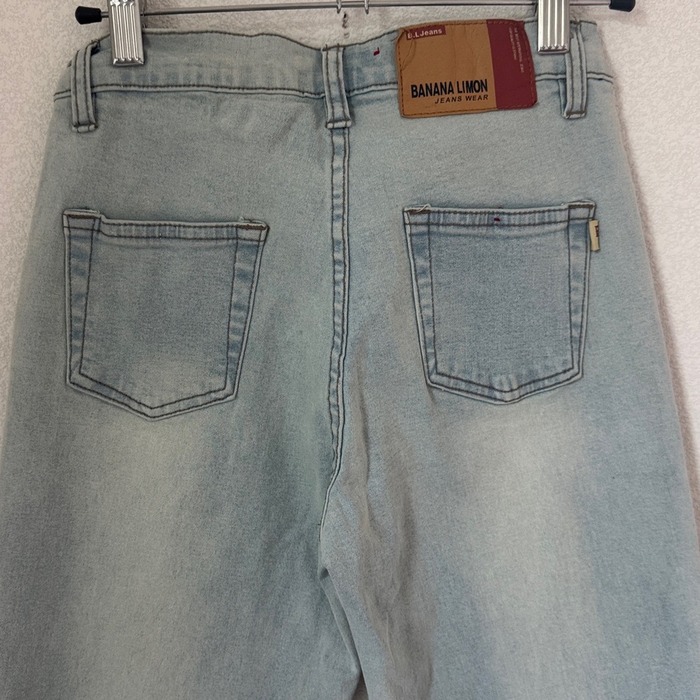Banana Limon Brazilian Jeans Women SZ 25 Crochet Boho Flare SZ  5/6 sale🔥🔥🔥 - Picture 9 of 11